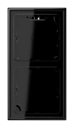 LS990 Коробка 2-ная для накладного монтажа, черн.