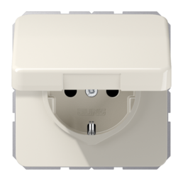 Розетка JUNG CD 500, монтаж, слоновая кость