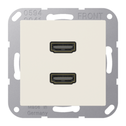 Розетка HDMI JUNG A 500, слоновая кость