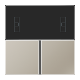 JUNG KNX LS 990 Edelstahl Комплект накладок терморегулятора