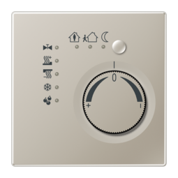 JUNG KNX LS 990 Edelstahl Регулятор для тепл. полов с внешн. датчиком температуры,с 4-канал.интерф.кнопок